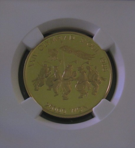 1986 South Korean 25KW Gold Folk Dance NGC PF69 Ultra Cameo - Picture 3 of 4