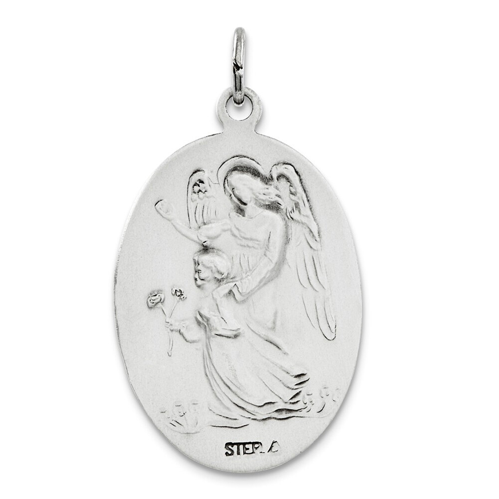 Sterling Silver St. Michael Medal QC3615 | eBay