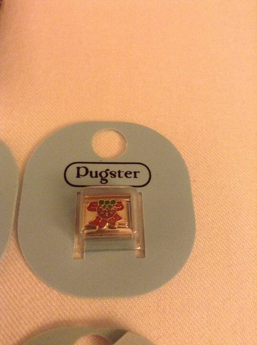 New Pugster YaYA Quartz Round Watch & Bracelet W/ 9 Charms Golfer Love Holiday - Picture 6 of 10