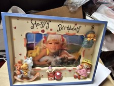 Little Girls 6 X 4 " Happy Birthday " Picture Frame New