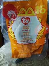 Sting the Ray toy Ty Beanie Babies 15 new 2000 McDonalds Happy Meal 