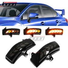 Dynamic LED Side Mirror Turn Signal Lights For Subaru Impreza GJ/GP 2012 2013-16