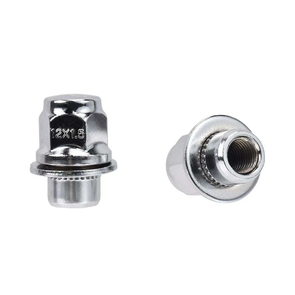 (20) 12x1.5 Chrome Mag porcas arruela de assento compatível com Lexus Scion Toyota Camry - Imagem 4 de 4