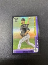 DANIEL BARD #278 2021 BIG LEAGUE BASEBALL AWARD WINNERS FOIL BLACK BORDER /15
