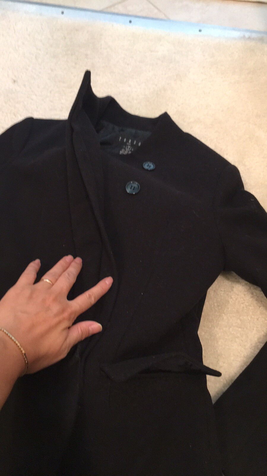 womens winter basic jacket sz2 - image 2