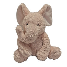 Manhattan Toy Baby Elephant Plush Pink 9" Embroidered Eyes Soft Cuddly