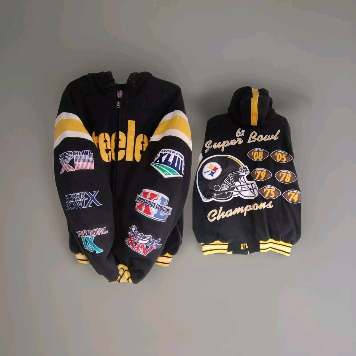STEELERS SUPER BOWL 6x Champions jacket/hoody G-III LOGO STEELERS SUPER BOWL 6x Champions jacket/hoody G-III LOGO