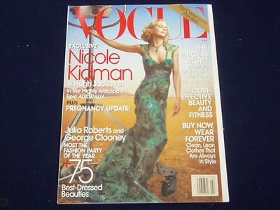 2008 JULY VOGUE FASHION MAGAZINE - NICOLE KIDMAN COVER - NICE PHOTOS - J 1018