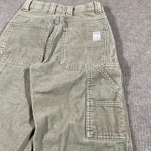 Old Navy Corduroy Painter Jeans Boys Size 7 Gray Adjustable Waist Y2K - Picture 6 of 12
