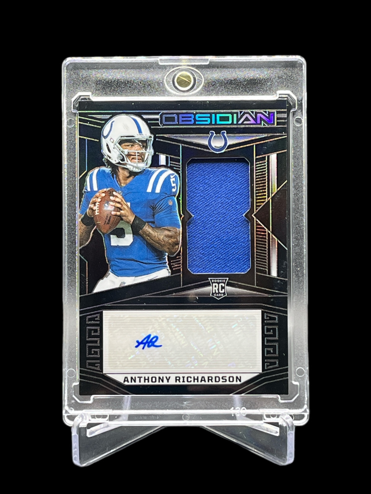 2023 Obsidian Anthony Richardson Rookie Patch Auto #222 /199