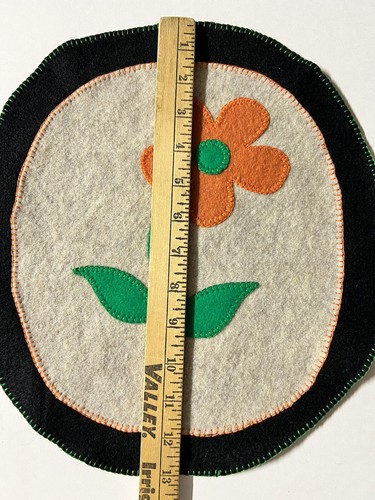 Tappeto Penny Primitive Folk Art tappetino candela NUOVO IN FELTRO-Floreale tovaglia doily - Foto 5 di 8