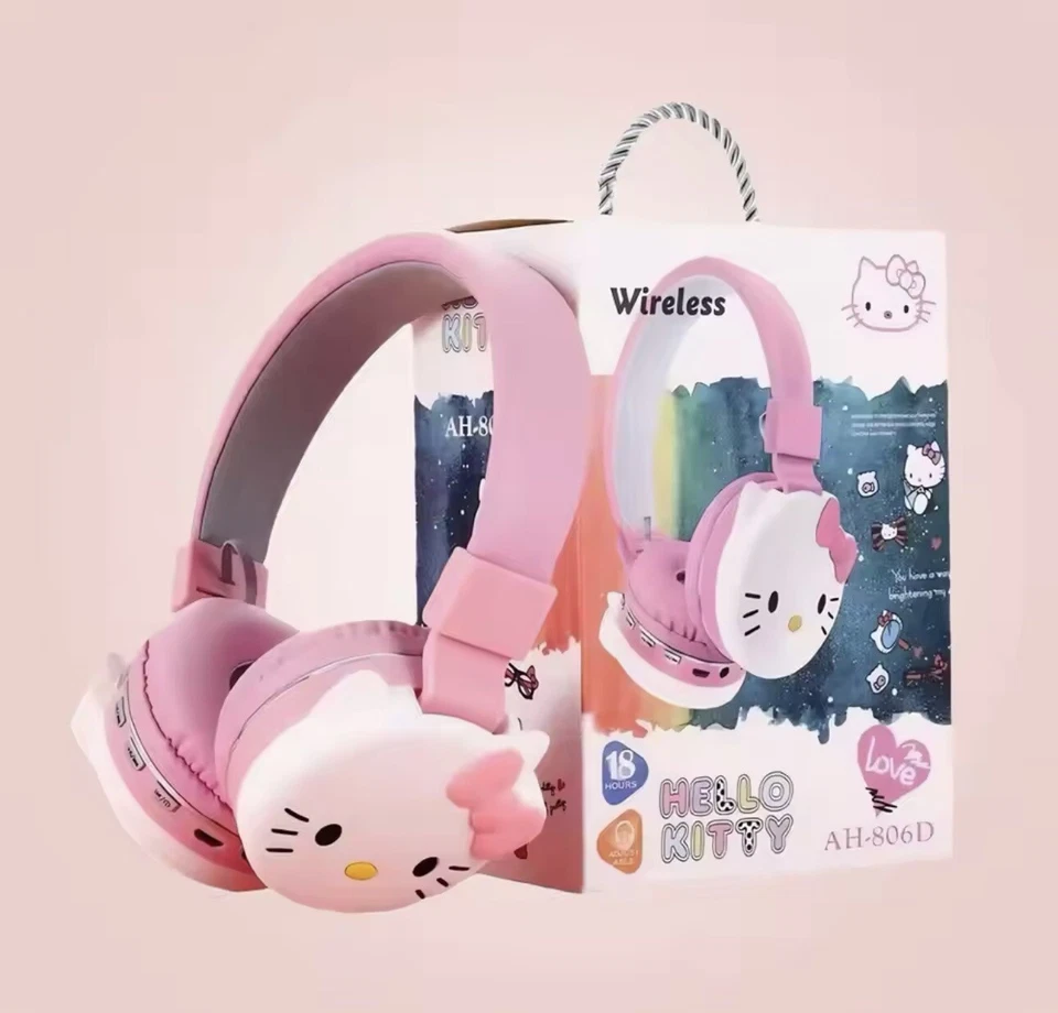 Cuffie Hello Kitty Cuffie Wireless Sanrio Bluetooth Headphone