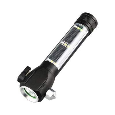 Car Safety Hammer Outdoor Adventure Torch Multifunctional Charging Flashlight