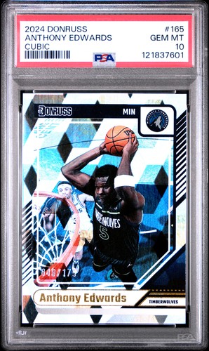 2024 Panini Donruss #165 Anthony Edwards Cubic PSA 10