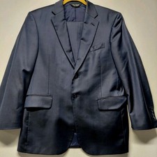 Jos A Bank Tailored Fit Travelers Collection Dk Blue Jacket/Pants Suit Sz 38 SH