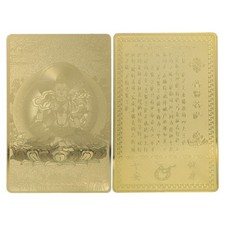 2pcs Tai Metal Buddha Cards For Luck Wealth And Protection 2025 Snake Year