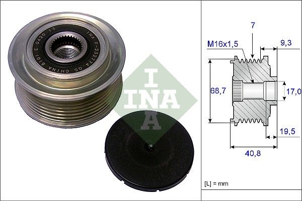 NEU - Schaeffler INA 535007910 Generatorfreilauf FüR Hyundai KIA-image