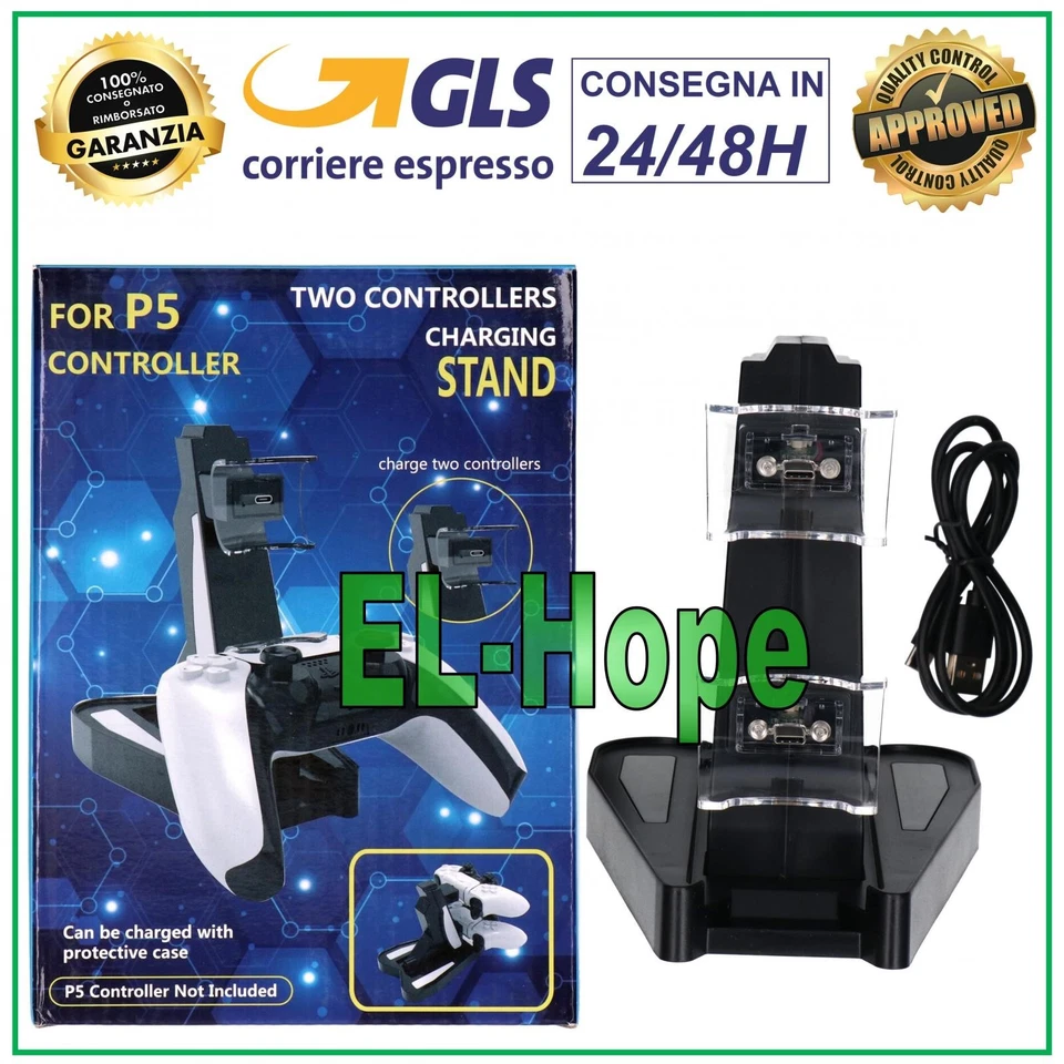 UNIVERSALE STAND DI CARICA VERTICALE SUPPORTO CONTROLLER JOYSTICK PER PLAYSTATION 5 PS5