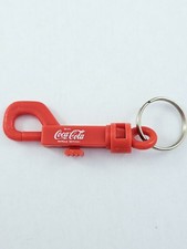Schl&uuml;sselanh&auml;nger - Vintage 1990s Drink Coke Karabiner Plastik Funktionsf&auml;hig