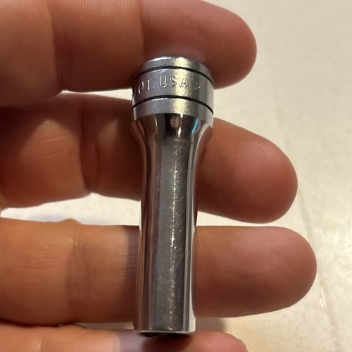 Snap-on Tools 3/8" Drive SAE 5/16" Deep 6 Point Chrome Socket SFS101 USA Nice! - Foto 6 di 10
