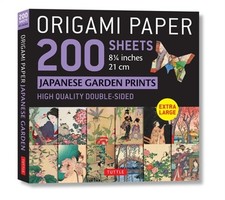 Origami Paper 200 Sheets Japanese Garden Prints 8 1/4" 21cm: Extra Large Tuttle