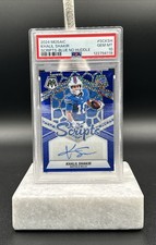 2024 Panini Mosaic - Scripts Khalil Shakir No Huddle Blue Prizm Auto PSA 10 NFL