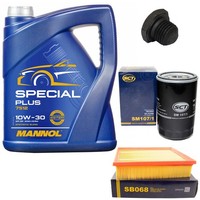 MotoröL Filter Set 10W-30 5 Liter + Schraube FüR Opel Frontera A 2.5 TDS 115PS