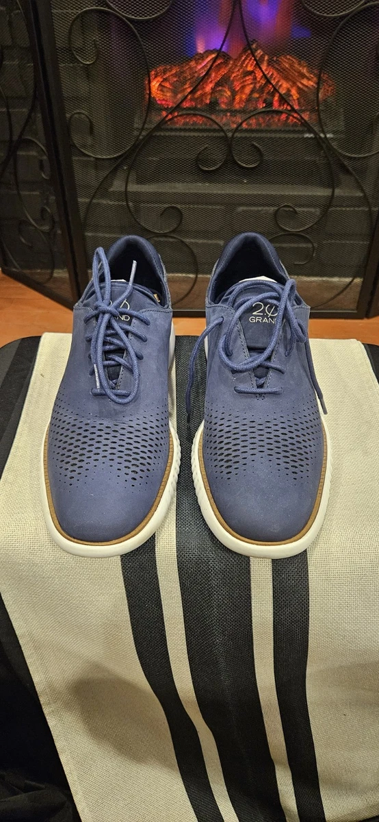 Cole Haan Men\'s GrandEvolution Woven Navy Suede Oxford Shoes 11.5M - New in Box Cole Haan | Shoes | Cole Haan Mens Grandevolution Woven Gray  main image 2
