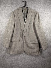 VTG Brooks Brothers Camelhair Blazer Jacket Men’s 42 L Glenn Plaid USA Made