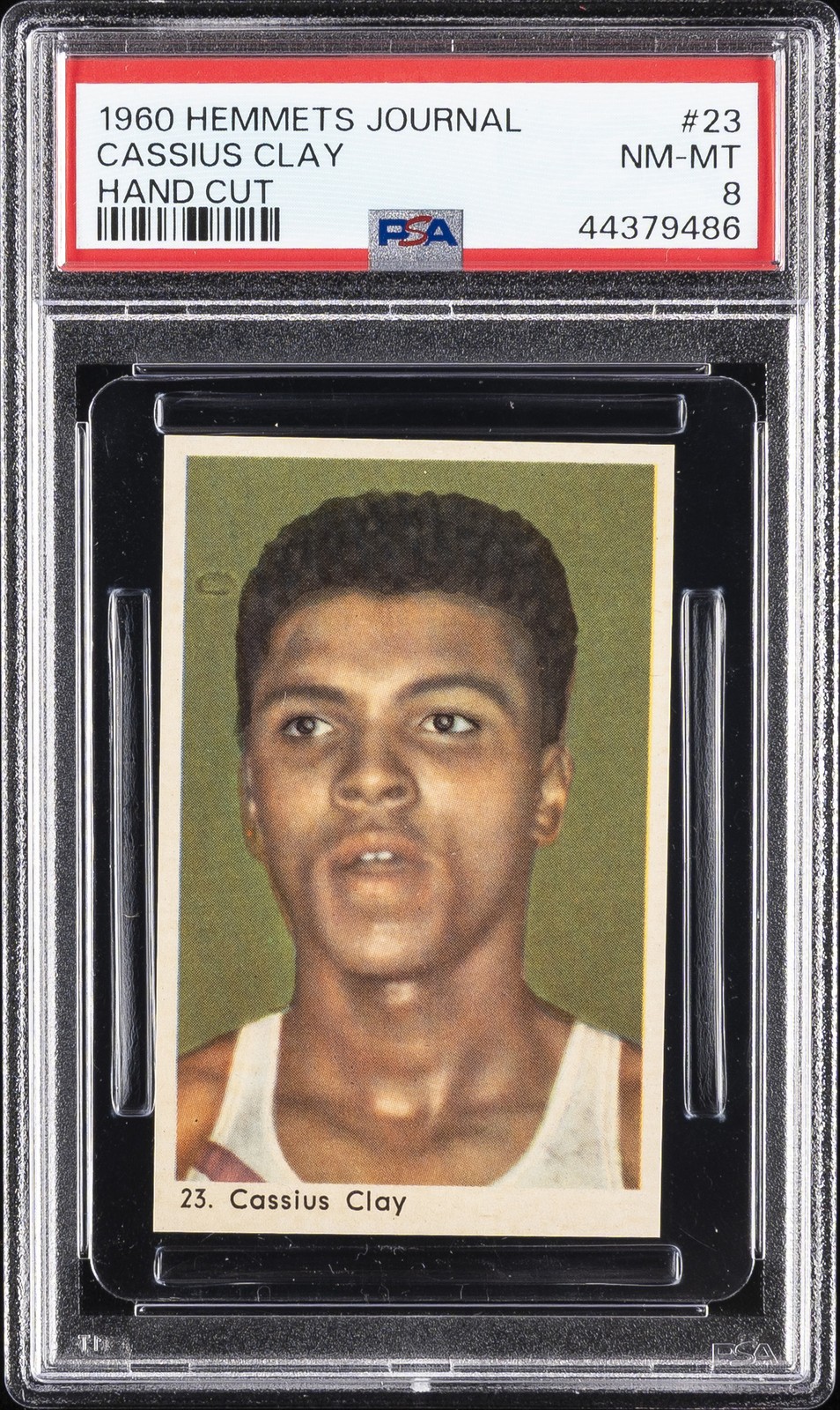 1960 HEMMETS JOURNAL-HAND CUT #23 CASSIUS CLAY PSA 8