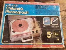 VTG MCM 1970's DEJAY Kids RECORD PLAYER 45's Turntable Special Edition WORKS