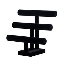 Pengup 3 Tier Bracelet Holder,Bracelet Display Stand,Black Velvet Jewelry Org...