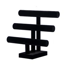 Pengup 3 Tier Bracelet Holder,Bracelet Display Stand,Black Velvet Jewelry Org...