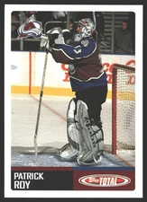 Patrick Roy #TTC7 2002-03 Topps Total Team Checklists Colorado Avalanche