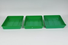 3 Photax 9x7" Developing Trays Dishes with Paterson Print Tongs