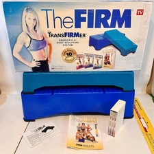 The Firm TRANSFIRMER Step Exercise Box Steppers All 8 Rubber Feet COMPLETE NIOB