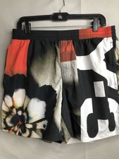 adidas yohji yamamoto Y-3 Men's Floral Graphic Swim Shorts Sz L LARGE EUC Trunks