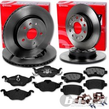 brembo BREMSSCHEIBEN + BELÄGE VORNE + HINTEN passend für OPEL ASTRA G