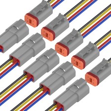4 Pin Electrical Connector Waterproof Connector, Ma Size: 4 pin connector grey