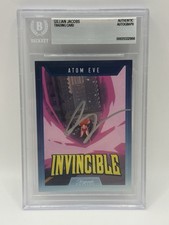 GILLIAN JACOBS SIGNED INVINCIBLE ATOM EVE KEEPSAKE TRADING CARD BECKETT COA AUTO