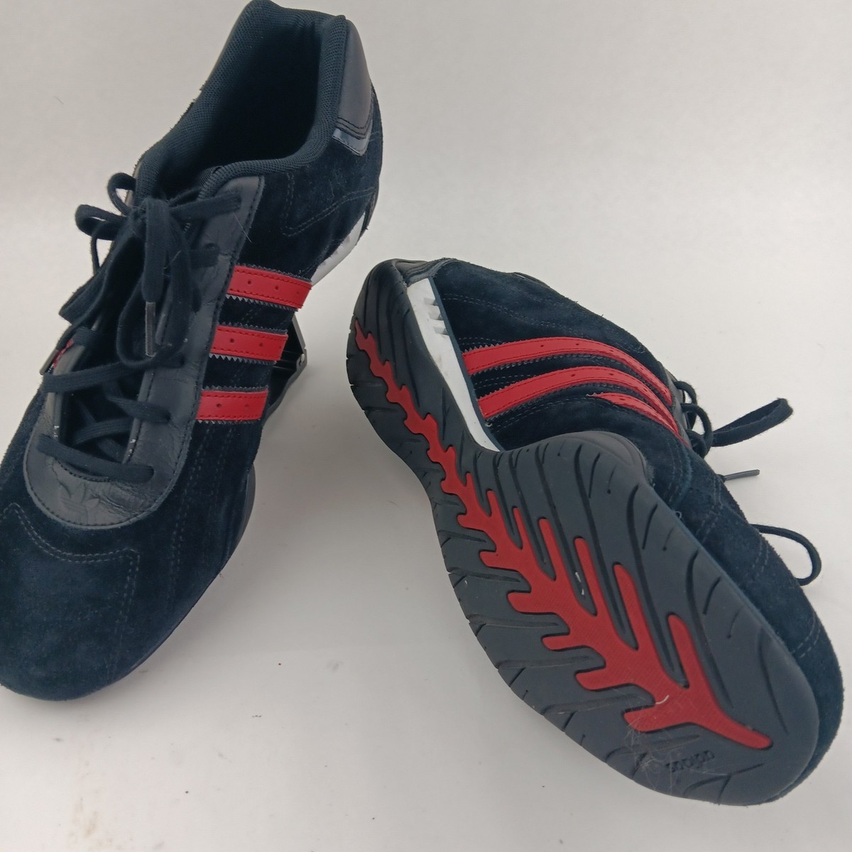 Adidas Adi Racer Lo Men's Black Red Low Top Lace Up Shoes