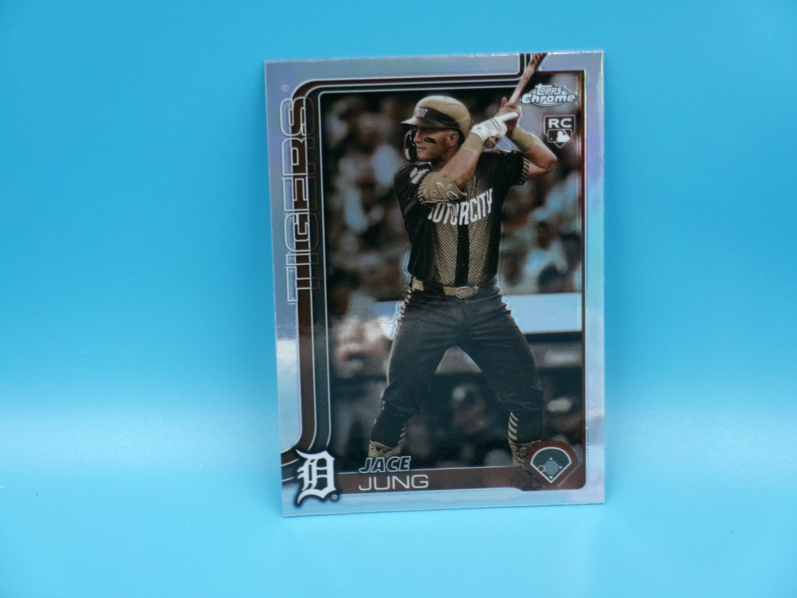 2025 Topps Chrome Jace Jung Sepia Refractor Rookie #225 Detroit Tigers