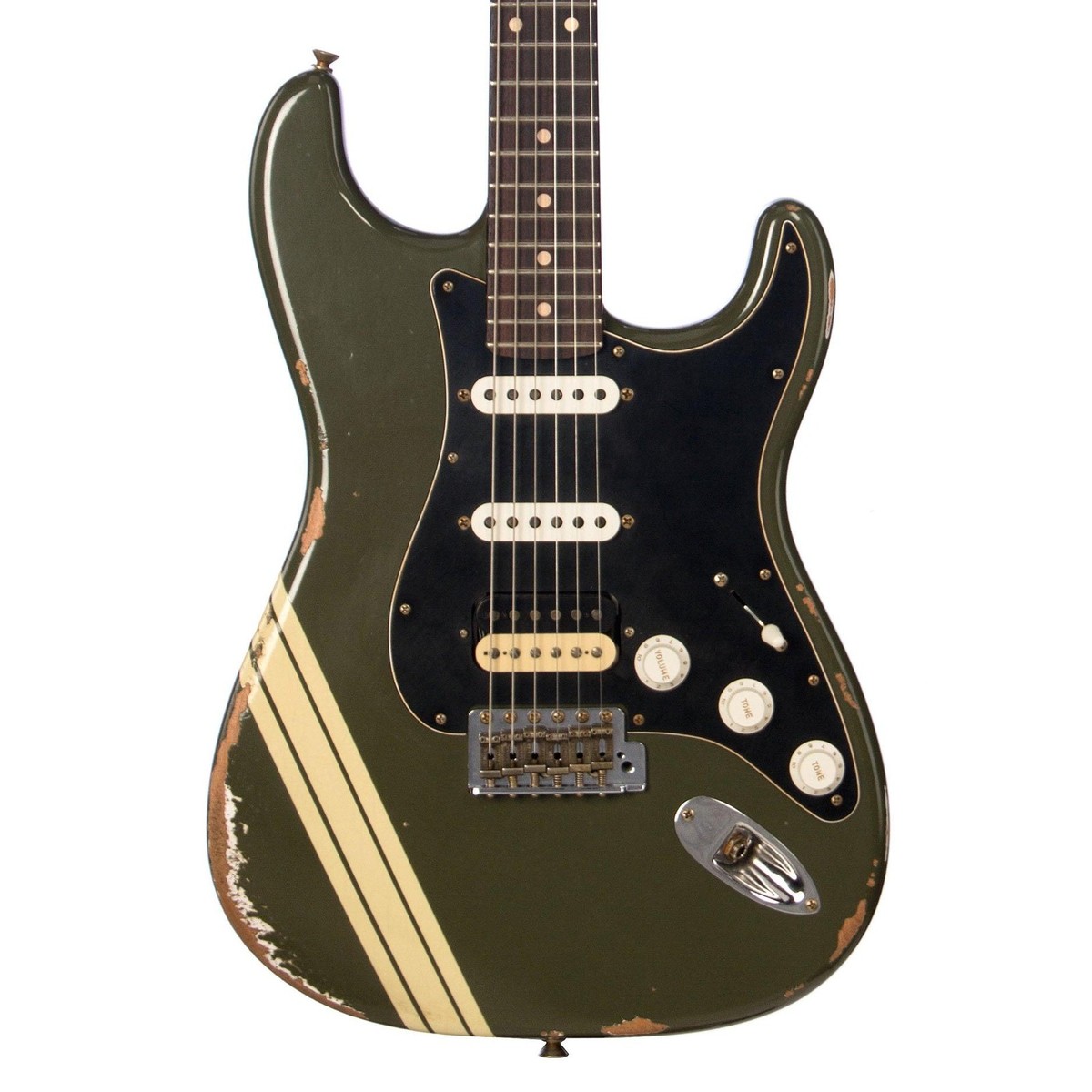 Fender Custom Shop MVP Stratocaster HSS Relic Olive Drab w/Comp