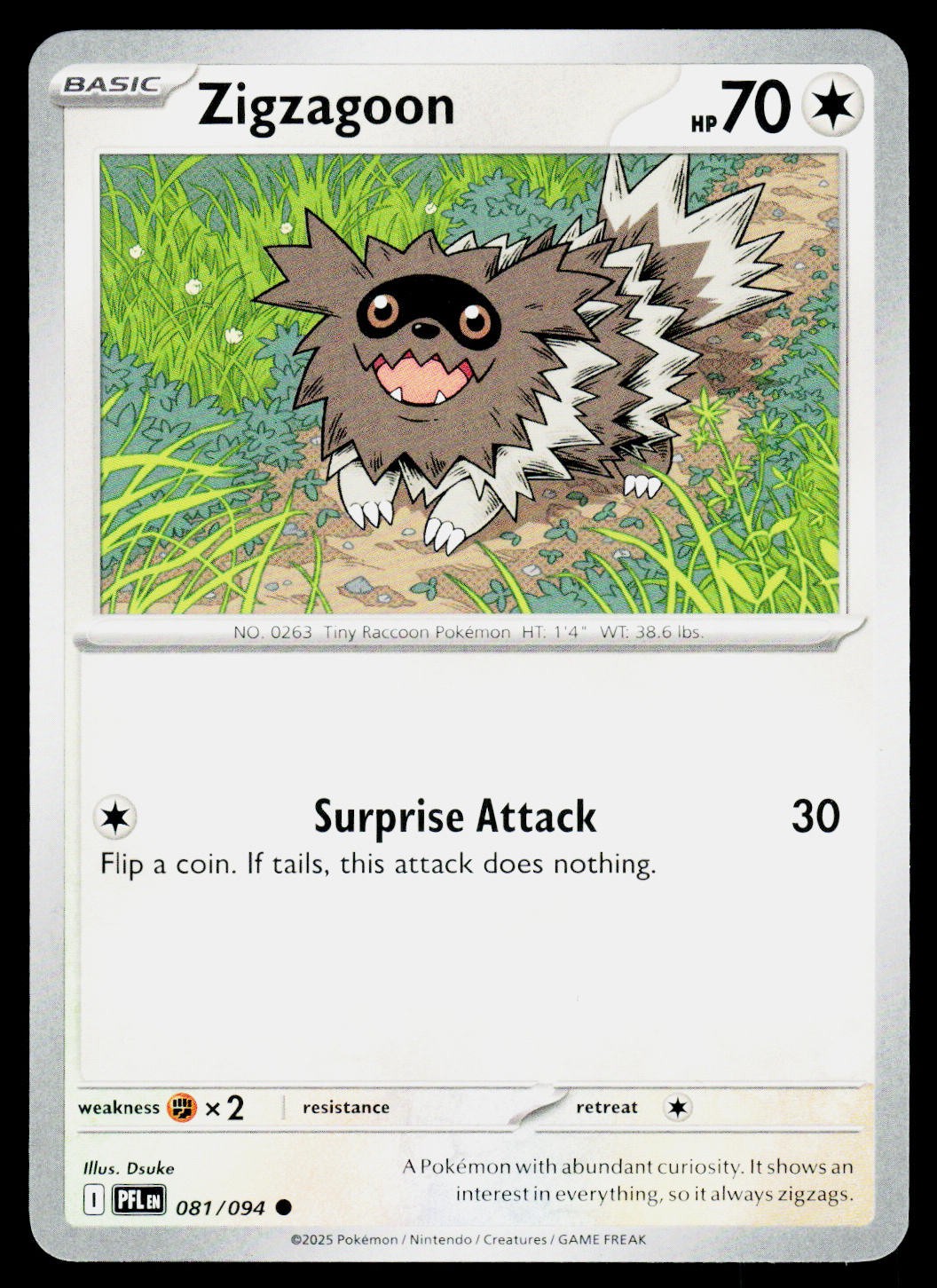 Zigzagoon #081/094 ME02: Phantasmal Flames