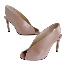 Jimmy Choo Mule US 5 EU 35 Beige Leather