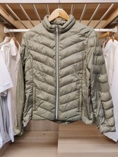 MARKS & SPENCER COAT JACKET UK 12 GREEN LIGHT DOWN PADDED PUFFER PACKABLE WOMENS