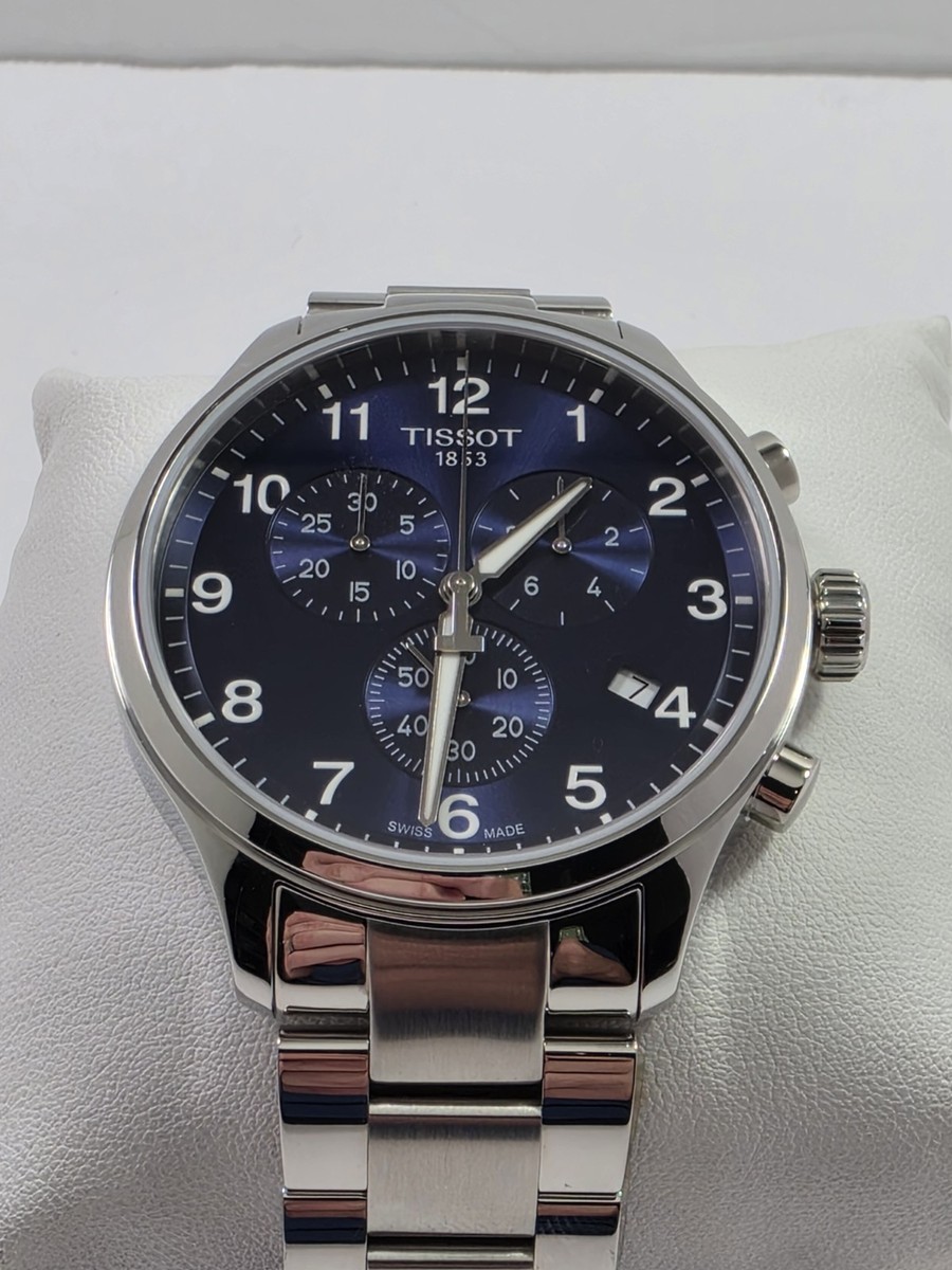 Tissot Chrono XL SWISS Quartz Blue Dial Stainless Men's Watch