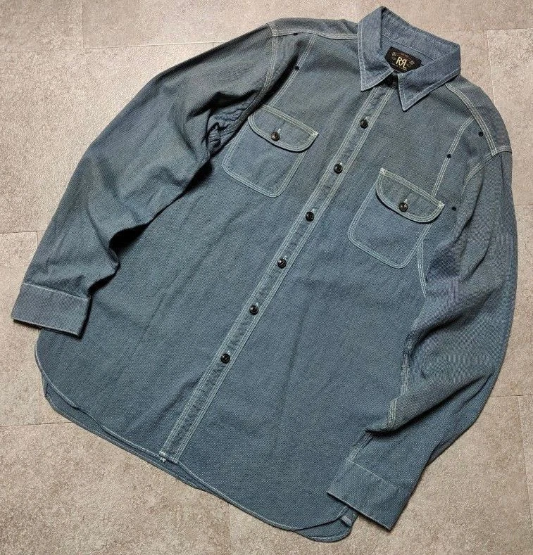 RRL Denim Solid Casual Button-Down Shirts for Men for sale | eBay