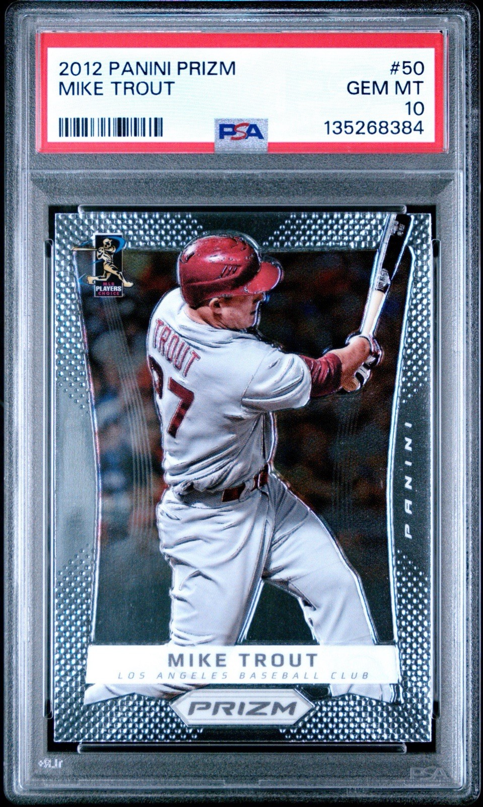 2012 Panini Prizm Baseball #50 Mike Trout Angels RC Rookie PSA 10 GEM MINT