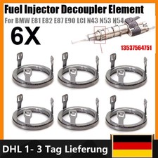 6x Entkopplungselement Injektor F�r BMW 1er 3er 5er 6er 7er X5 #13537564751